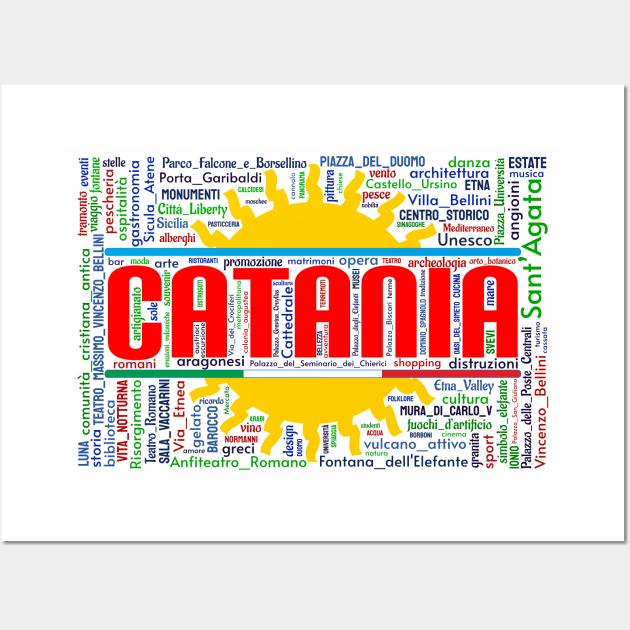 Catania Wordart Wall Art by Condormax